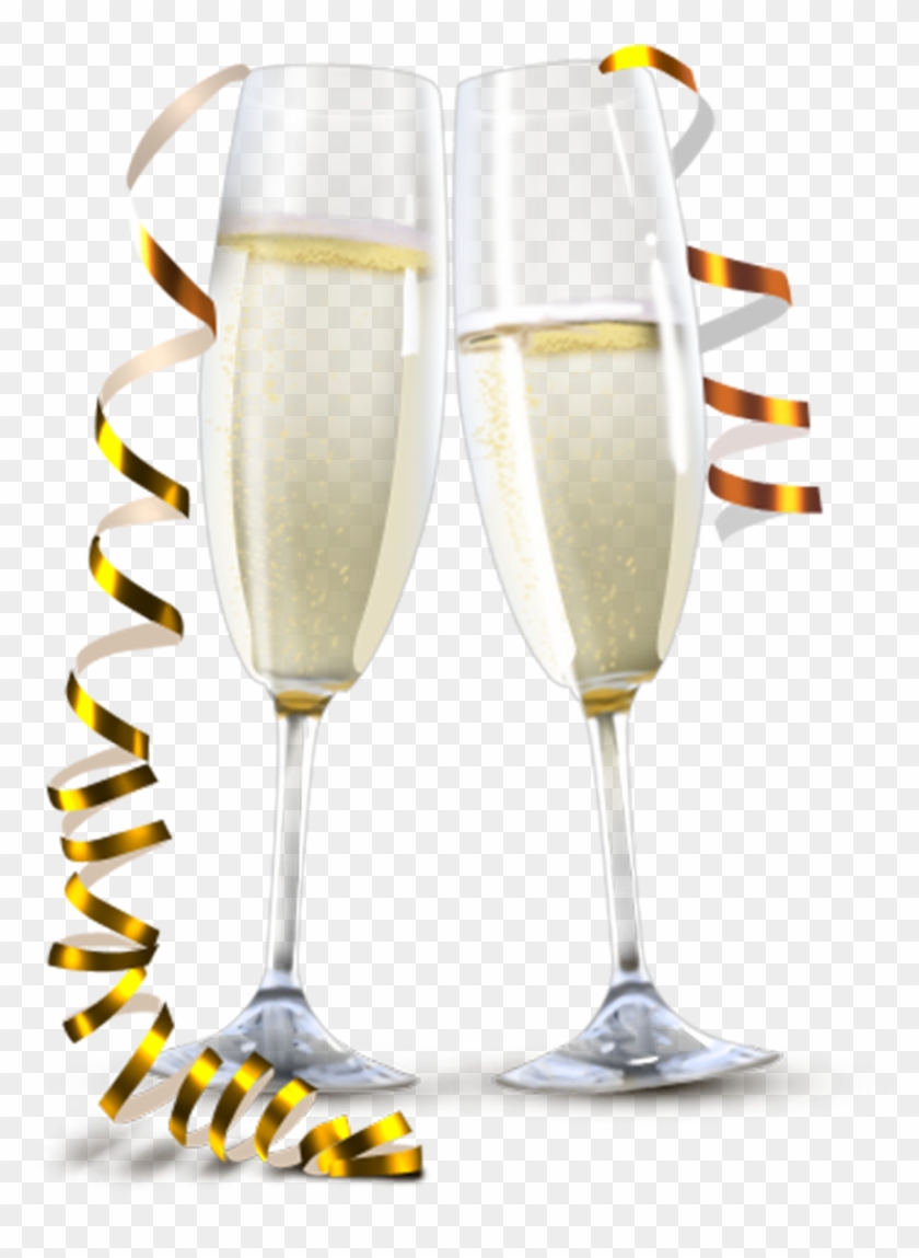 Download - Champagne Glasses Transparent Background Clipart