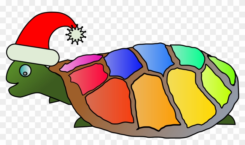 This Free Icons Png Design Of Funny Turtle With Santa Clipart