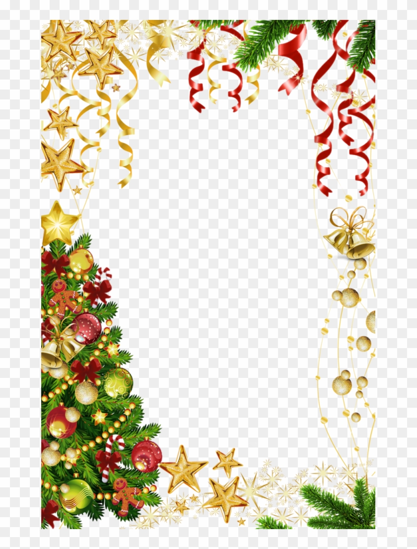 Christmas Border Transparent Background - Christmas Page Border Transparent Clipart #31383