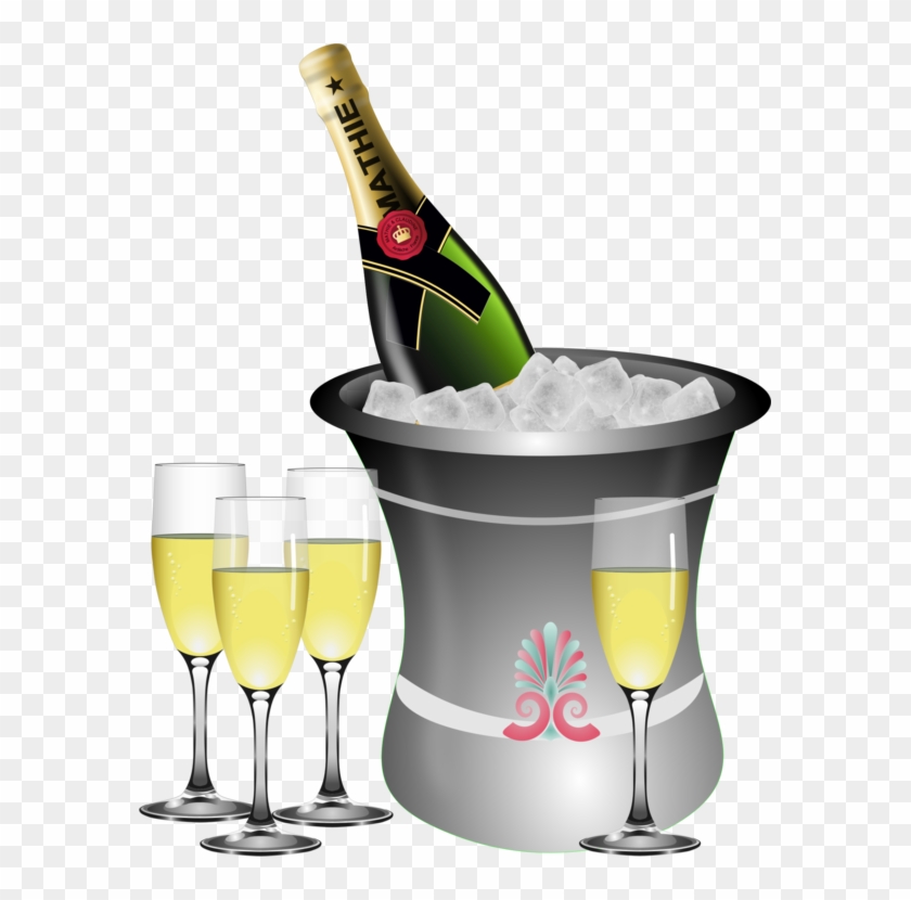 Champagne Glass New Year's Eve New Year's Day - New Years Eve Champagne Clipart - Png Download