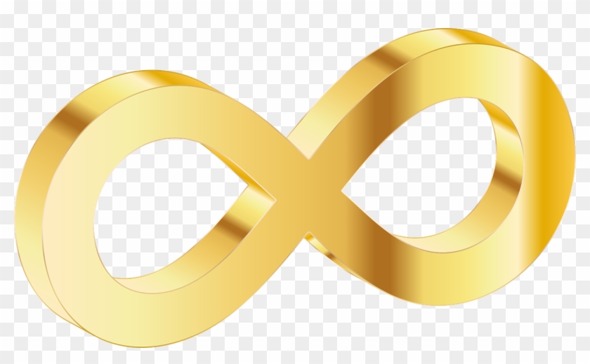 Gold Infinity Loop - Infinity Symbol Gold Png Clipart #31735