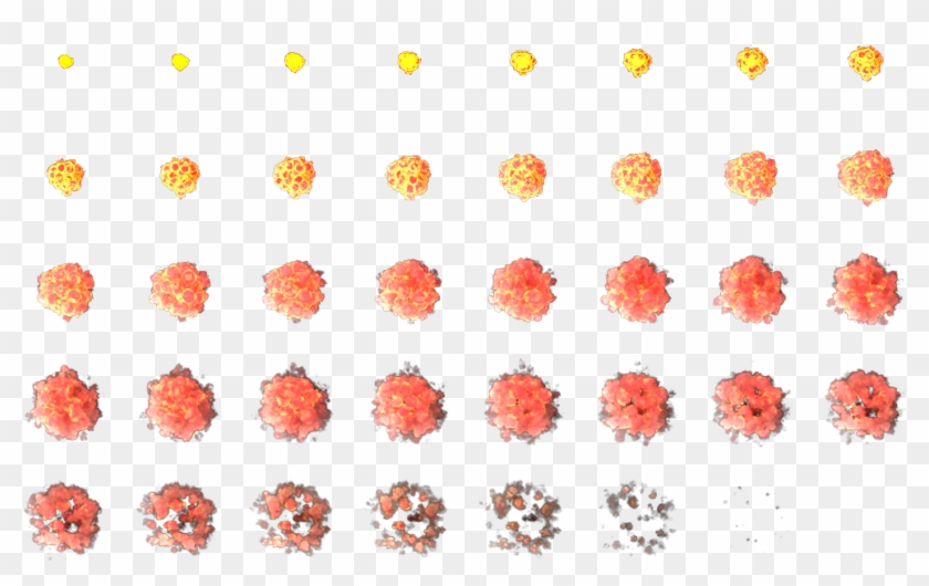 A Simple Gas "fireball" Explosion - Halftone Clipart