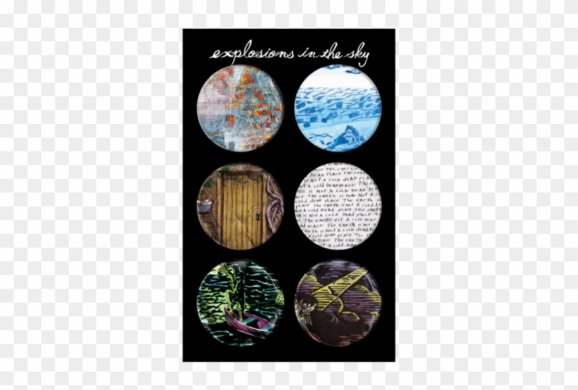 Explosions In The Sky Album Cover Button Set - Explosions In The Sky Album Cover Clipart #31896