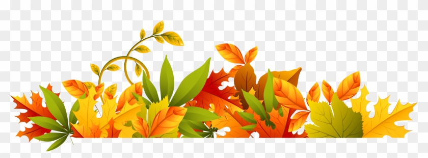 Fall Borders Images Clipart - Free Clipart Autumn Leaves Border - Png Download