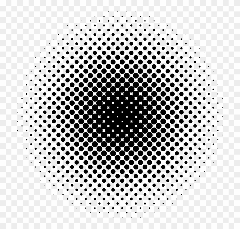 Illustrator Grunge Texture - Halftone Circle Png Clipart