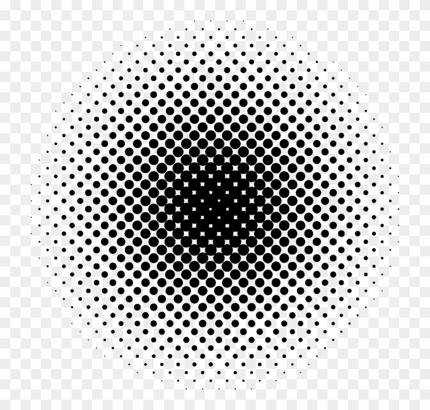Illustrator Grunge Texture - Halftone Circle Png Clipart #31943