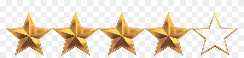 Problem 4 Out - 5 Golden Star Transparent Clipart