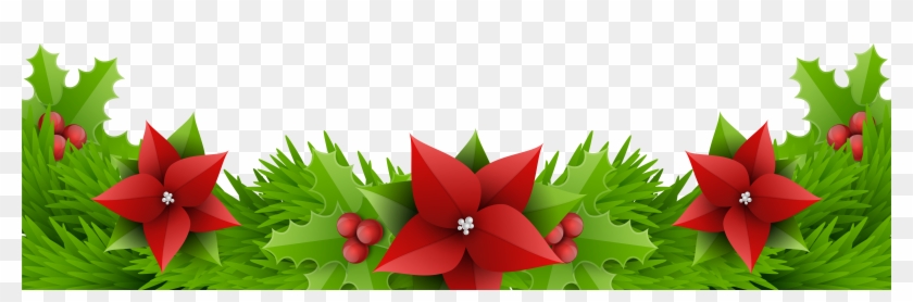 Floral Design Amaryllis Belladonna Cut Flowers Christmas - Christmas Borders Hd Png Clipart