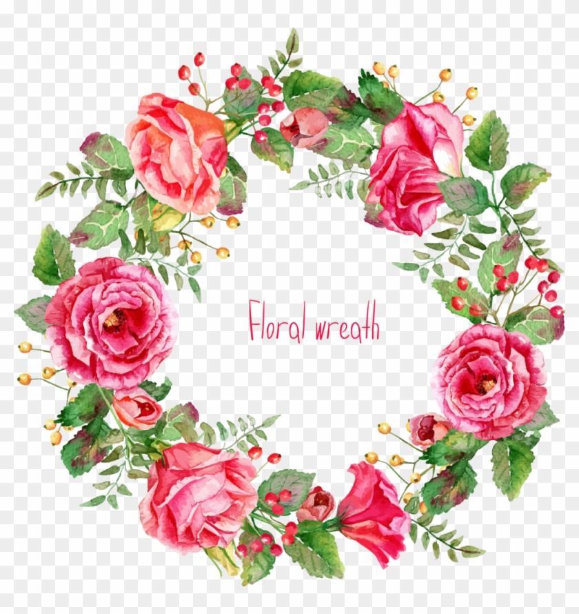 Border Png Images - Transparent Floral Wreath Png Clipart #33006