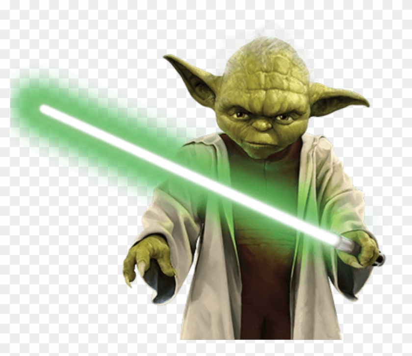 Freetoedit Starwars Yoda Lightsaber Star Wars Png Clipart Pikpng