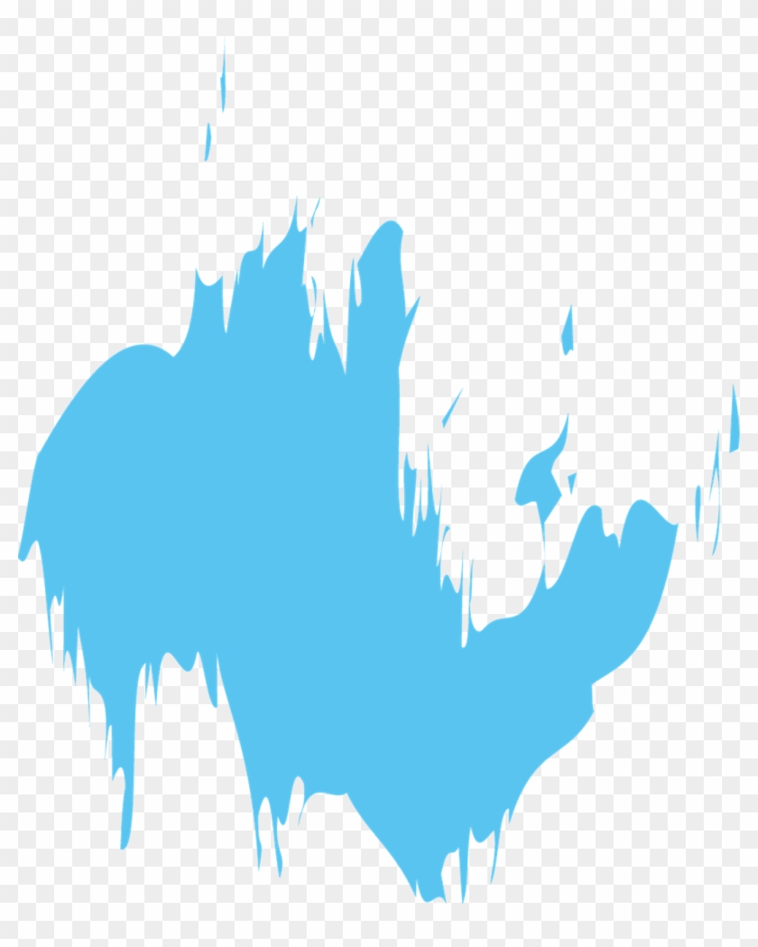 Blue Paint Splatter - Blue Paint Splatter Transparent Clipart