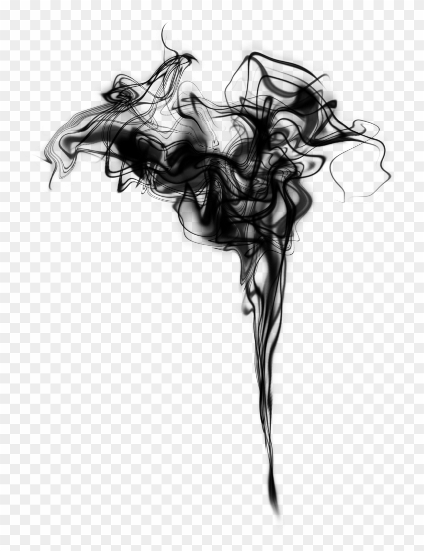 Black And White Drawing Smoke Monochrome Photography - Picsart Black Smoke Png Clipart