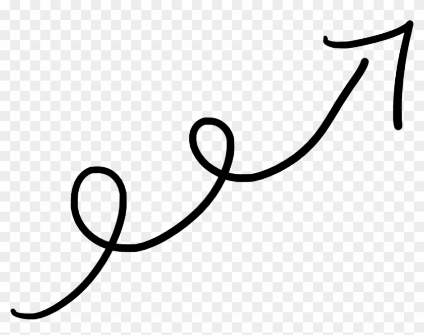 Arrow Doodle Spiral Up - Cute Arrow Png Transparent Clipart
