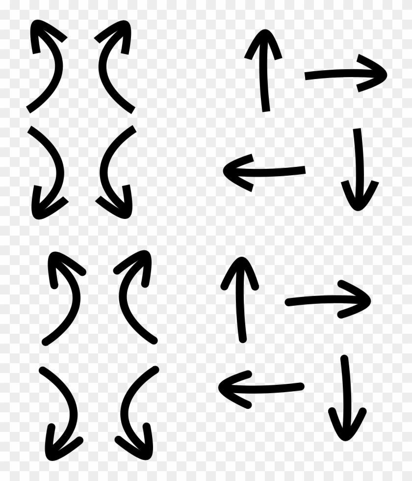 Set Of Simple Arrow Clipart, Vector Clip Art Online, - Set Of Arrows Png Transparent Png