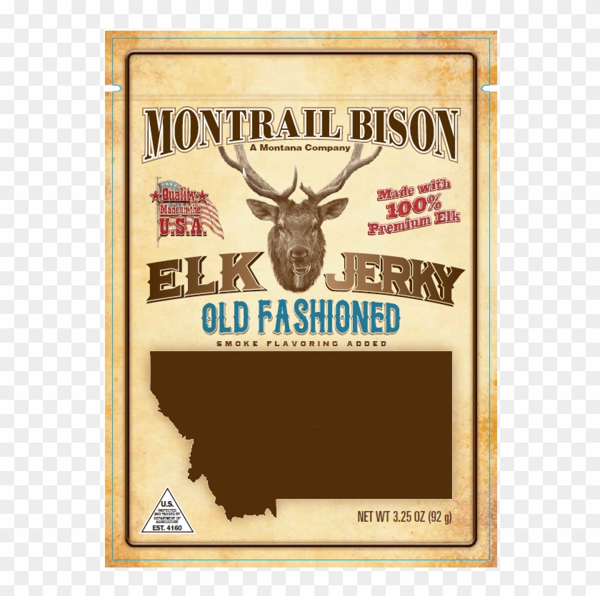 Old Fashioned Elk Jerky - Elk Clipart #34292