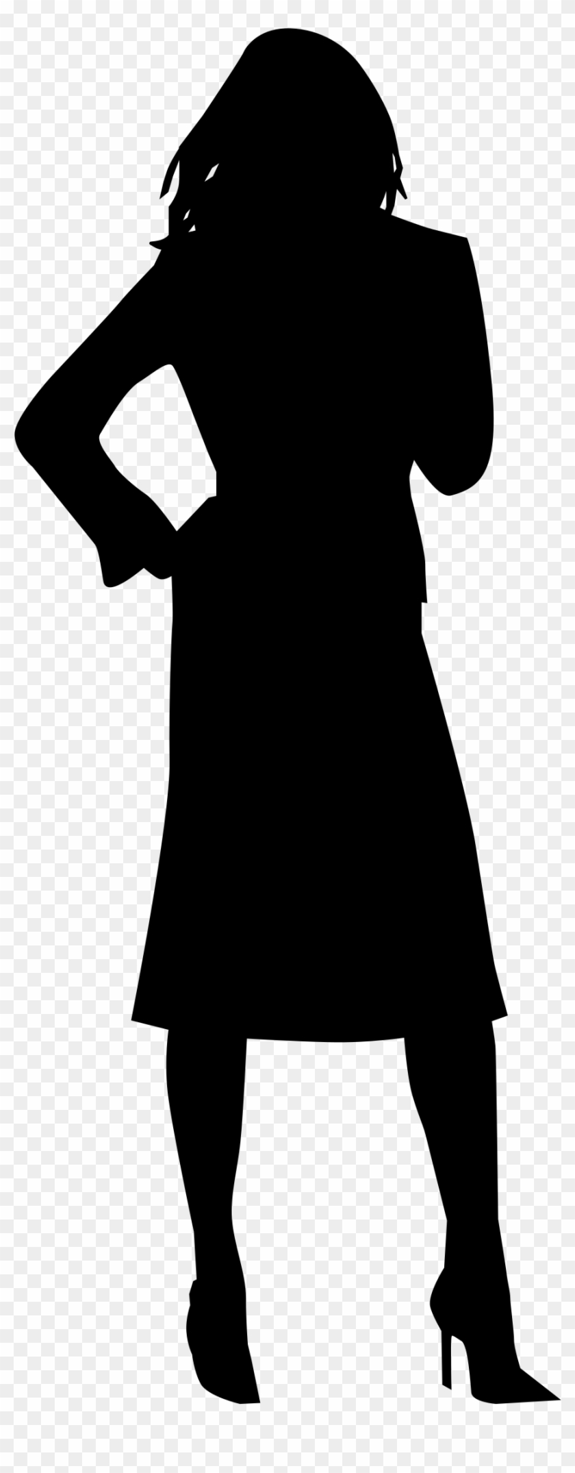 Clipart Free Silhouette - Woman Silhouette Icon Png Transparent Png #34656