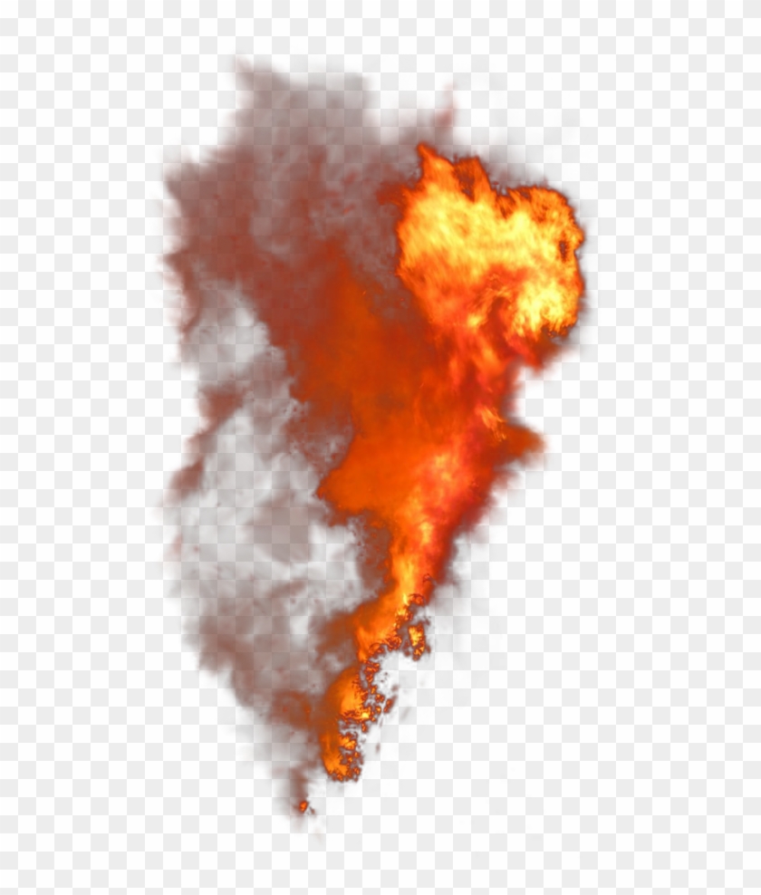 Fire Vertical Smoke - Fire Smoke Transparent Background Clipart