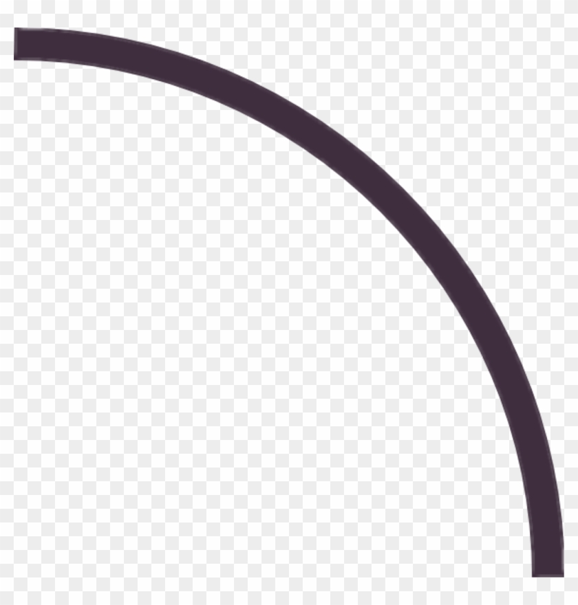 Curve Throw Kick Run Motion Action Lines - Curved Line Clip Art - Png Download