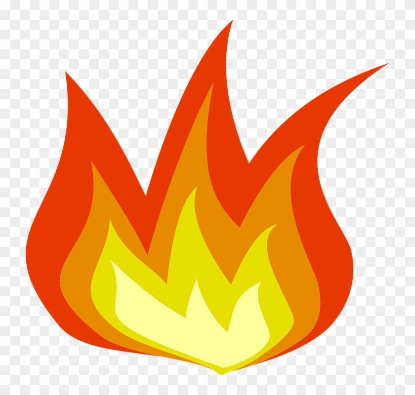 Fire Flame Burning - Flames Clip Art - Png Download