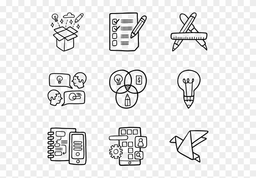 Creative Process - Knowledge Icons Clipart #35108