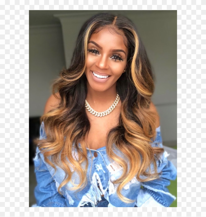 360 Lace Wig Pre Plucke Body Wave With Babyhair - Wig Clipart