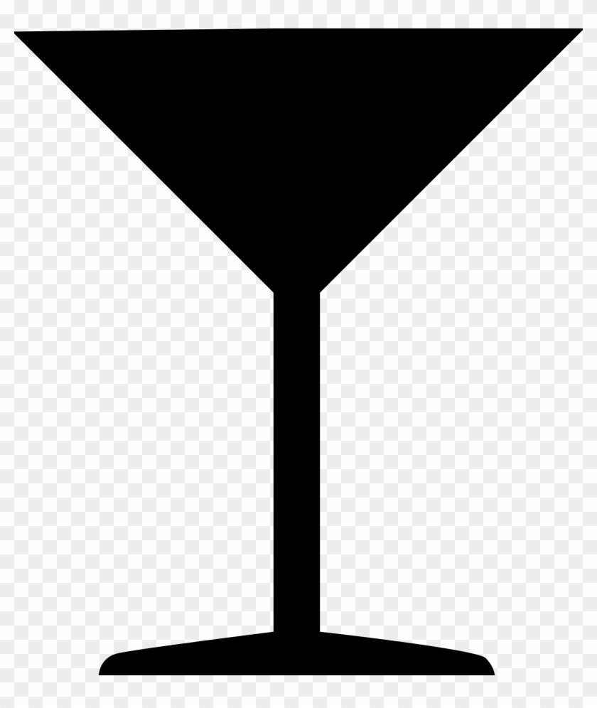Open - Cocktail Glass Silhouette Png Clipart #35212