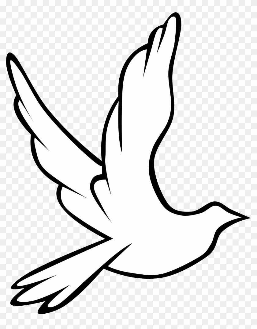 1331 X 1636 7 - Flying Bird Black And White Clipart #35237