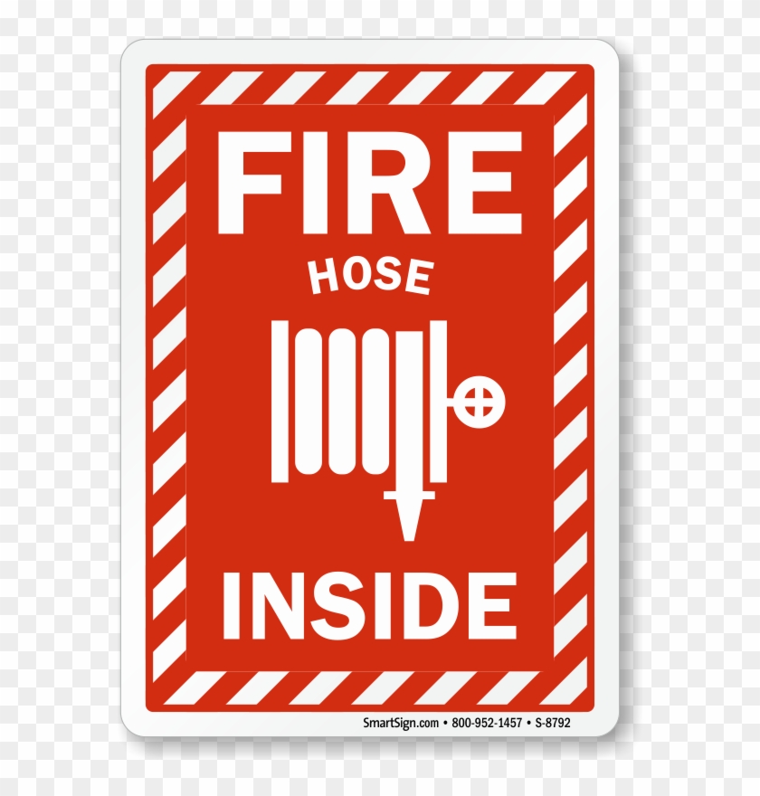 Fire Hose Sign - Fire Hose Inside Sign Clipart