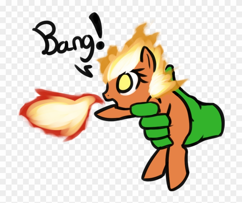 Neuro, Bang, Behaving Like A Weapon, Fake Gun, Fire, - Cartoon Clipart #35551