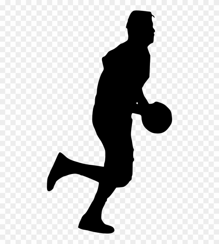 Free Png Basketball Player Silhouette Png Images Transparent - Person Playing Basket Silhouette Png Clipart #35760