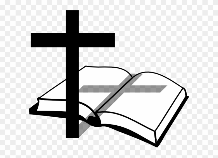 Cross And Bible - Bible And Cross Clipart - Png Download #35801