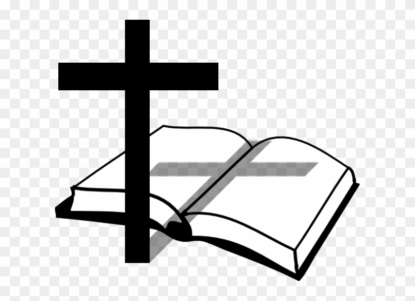 Cross And Bible - Bible And Cross Clipart - Png Download