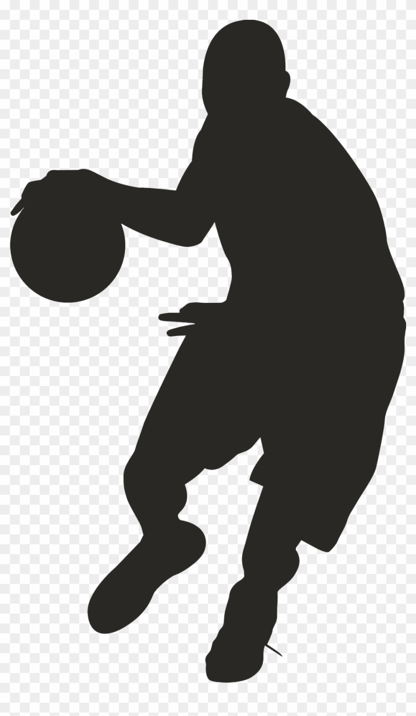 Silhouette Basketball Players At Getdrawings - Basketball Clipart - Png Download