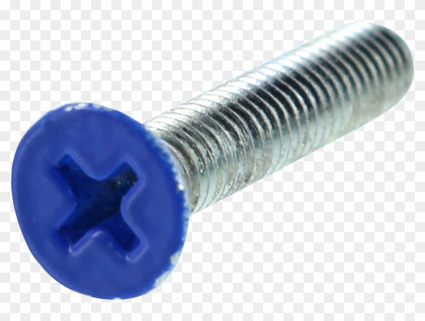 Standard Phillips Bolt 1" Blue Head Clipart #35822