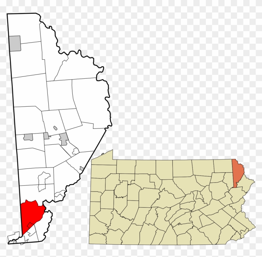 Sterling Township, Wayne County, Pennsylvania - Honesdale Pa Map Clipart