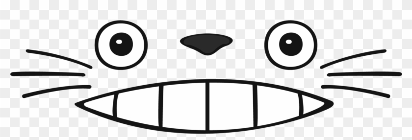 An Example Of A Pop-culture Image Projected Onto His - Totoro Smile Transparent Clipart