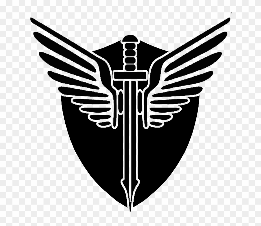 654 X 649 9 - Sword And Shield Emblem Clipart #36481