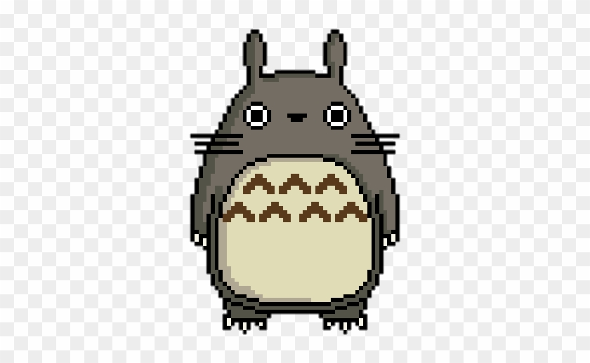 Art, Pixel, And Totoro Image - Cartoon Clipart