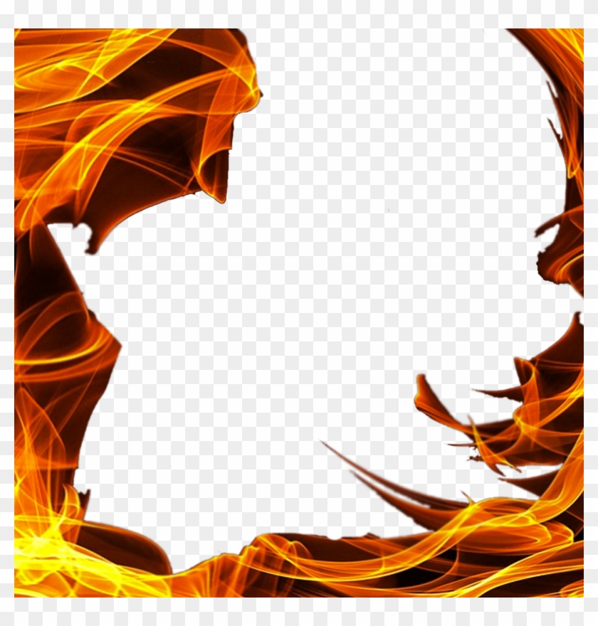 Fire Border Png - Transparent Background Fire Frame Clipart #36595