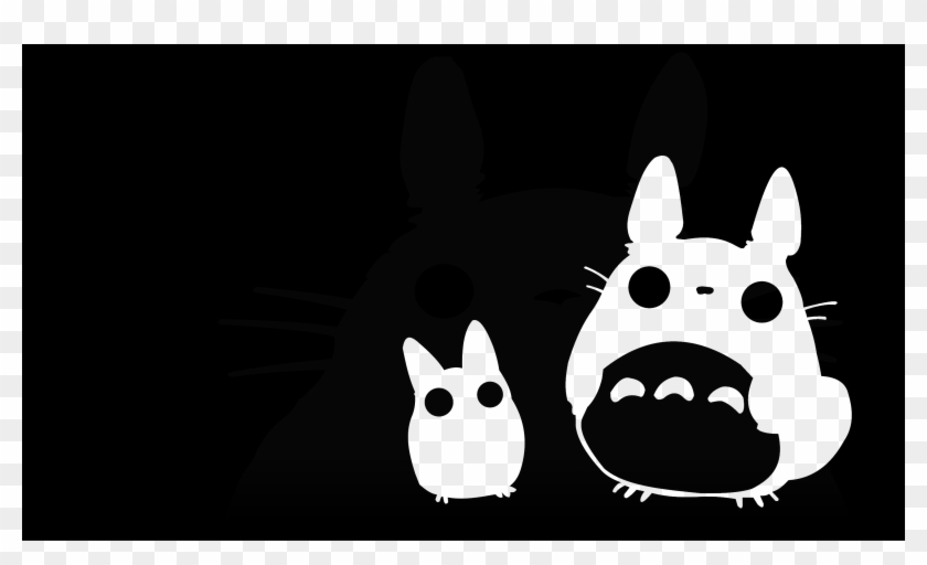 Totoro - スーツ ケース ステッカー 白 Clipart #36914