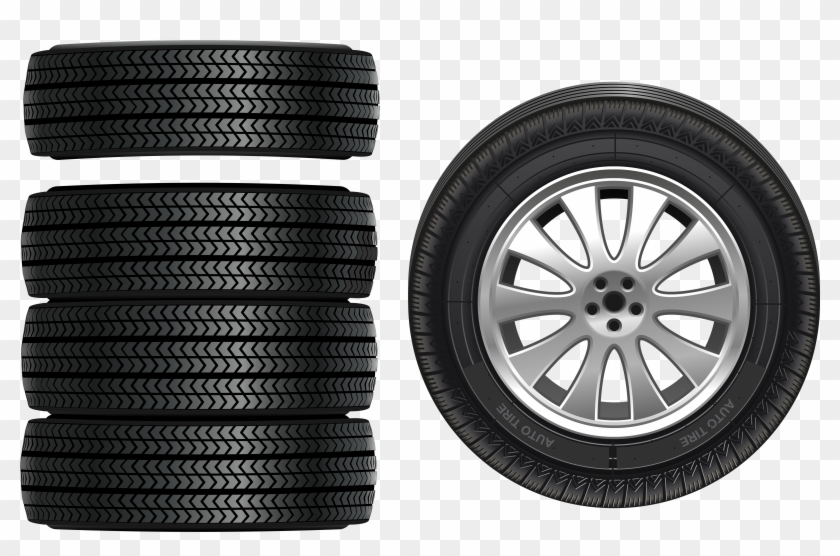 Tires Png Clip Art - Llantas Para Pintar Transparent Png #37162