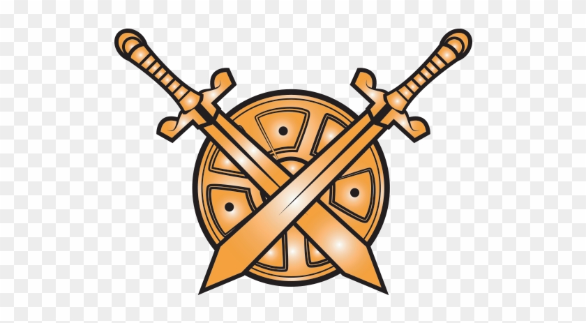 Crossed Swords Png - Sword Crossed Vector Png Clipart #37343