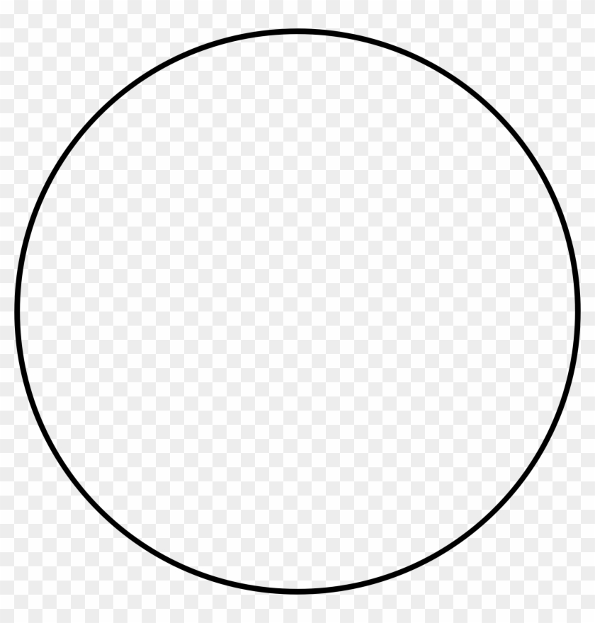 This Free Icons Png Design Of Thin Circle Pluspng - Circle Line Drawing Clipart