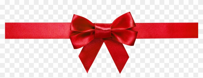 Red Bow Ribbon Png Image Background - Ribbon And Bow Clipart Transparent Png #37528
