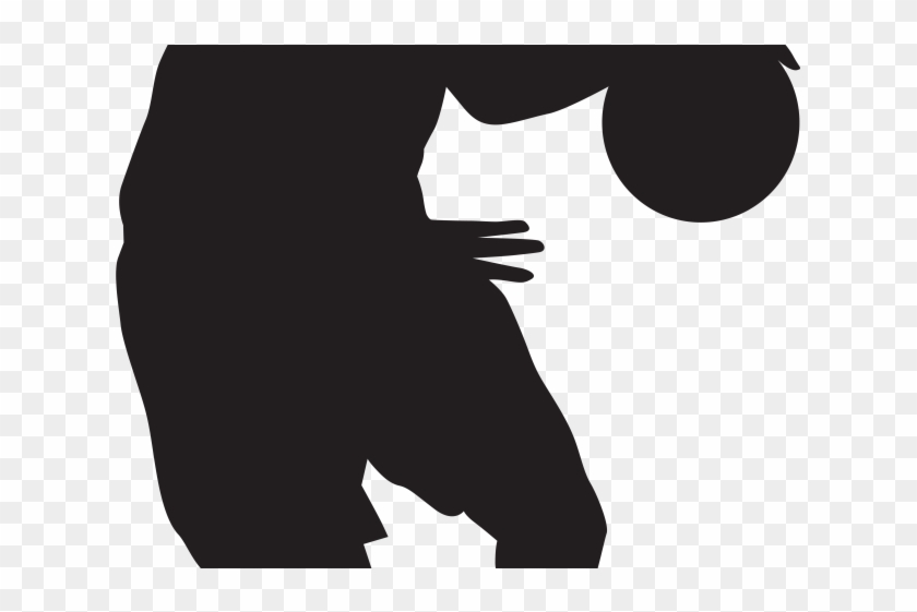 Shadow Clipart Basketball Player - Black And White Silhouette Basketball Player - Png Download