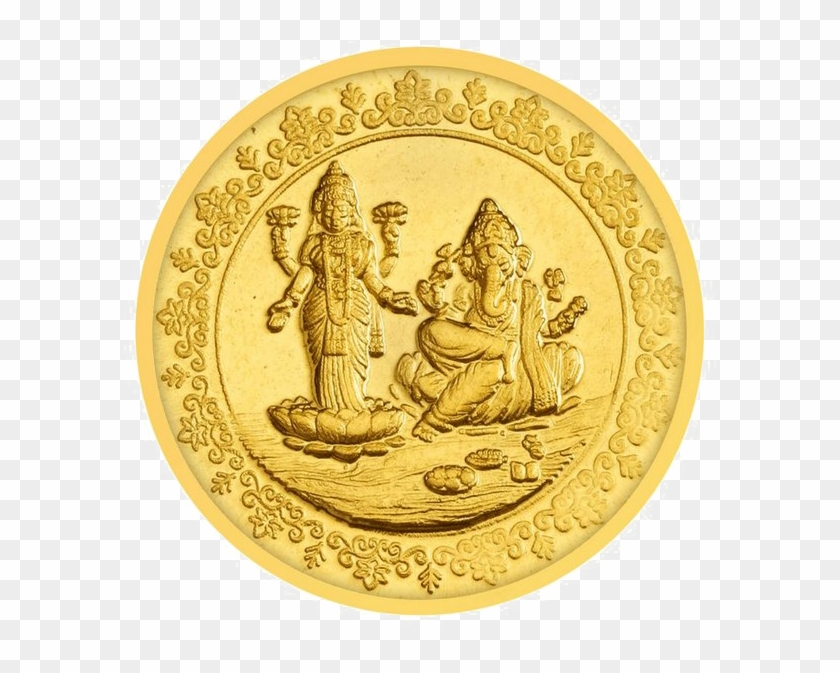 Lakshmi Gold Coin Png Download Image - Laxmi Gold Coin Png Clipart #37722