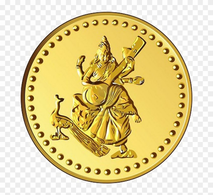 Lakshmi Gold Coin Png Picture - Indian Gold Coin Png Clipart