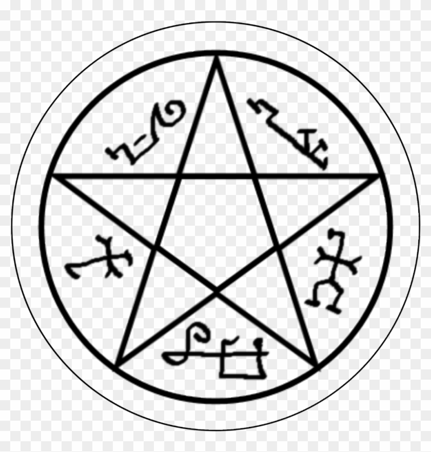 Supernatural Spn Spnfamily Devilstrap Symbol - Supernatural Symbols Tv Show Clipart