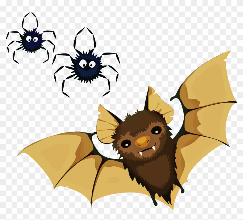 This Free Icons Png Design Of Vampire Bat And Spiders Clipart #37956