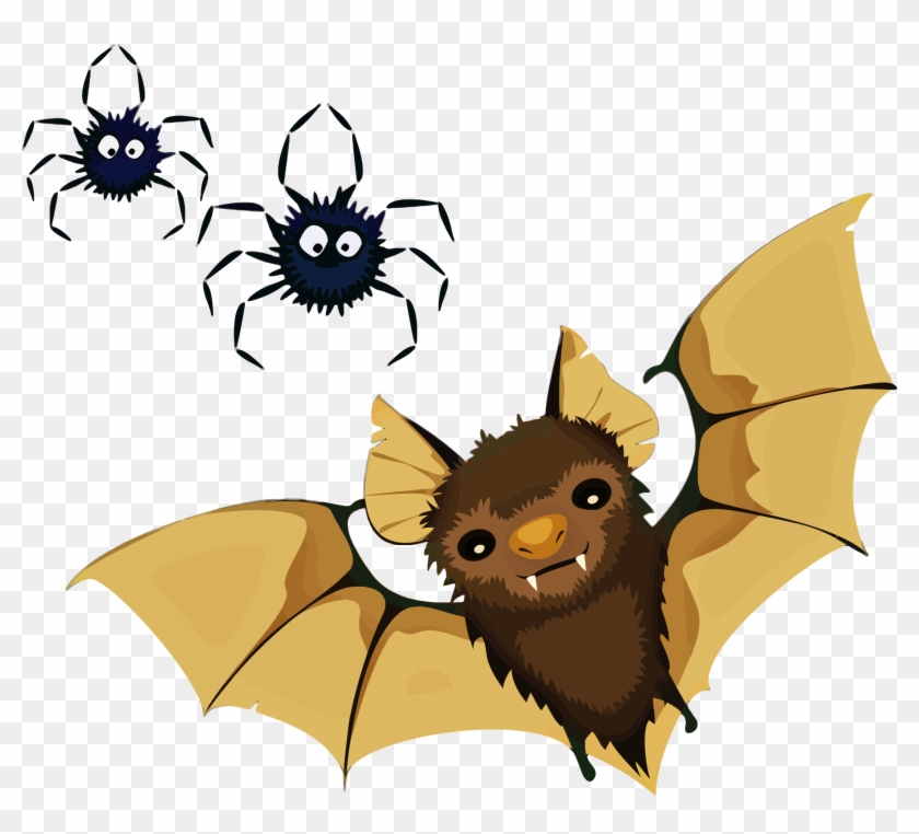 This Free Icons Png Design Of Vampire Bat And Spiders Clipart